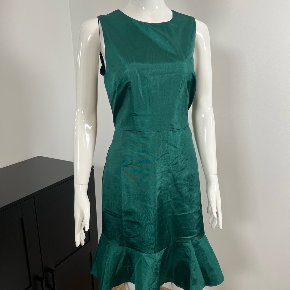 J. Crew Teal Sleeveless Midi Dress - Picture 1 of 5